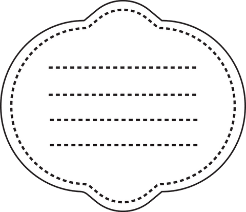 Curved Transparent Label Template with Dotted Lines - Download Free Stock Videos Pikwizard.com