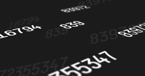 Shifting Numbers on Black Background Indicating Data Processing - Download Free Stock Images Pikwizard.com