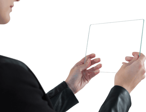 transparent glass tablet in business concept - Download Free Stock Videos Pikwizard.com