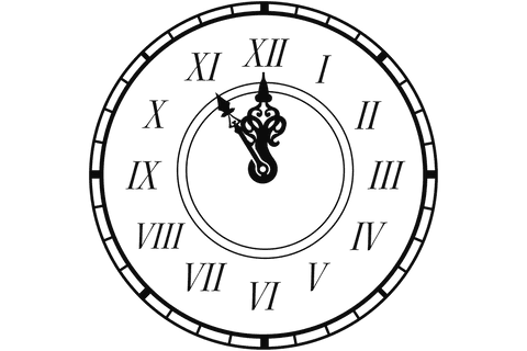 black clock face illustration on transparent background - Download Free Stock Videos Pikwizard.com