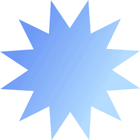 blue gradient 14-point starburst on transparent background - Download Free Stock Videos Pikwizard.com