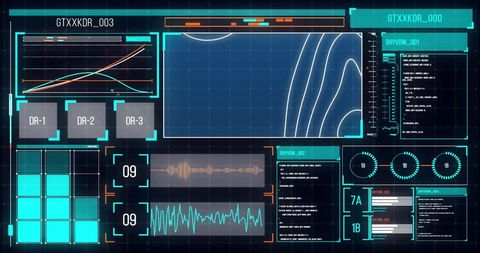Digital data processing on computer interfaces and server operation