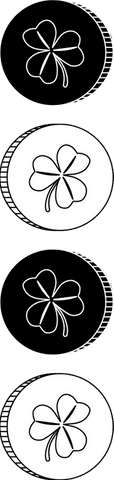 clover tokens representing luck and prosperity on transparent background - Download Free Stock Videos Pikwizard.com