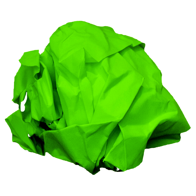 Green Crumpled Paper Isolated On Transparent Background - Download Free Stock Videos Pikwizard.com