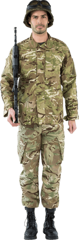 full length transparent soldier with rifle stance - Download Free Stock Videos Pikwizard.com