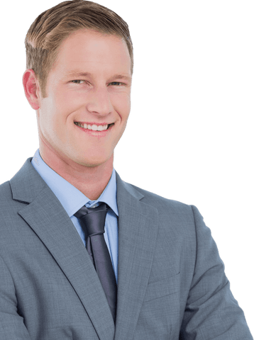 happy caucasian businessman smiling transparent background - Download Free Stock Videos Pikwizard.com