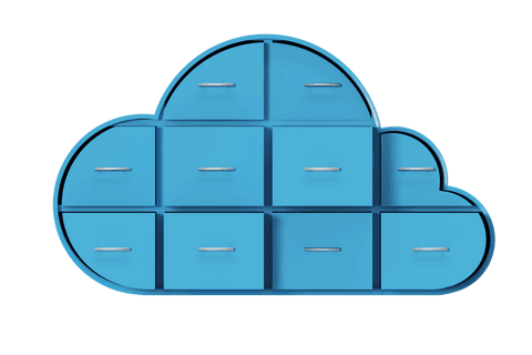 blue cloud-shaped drawers transparent storage design - Download Free Stock Videos Pikwizard.com