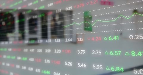financial stock market data display during business day - Download Free Stock Images Pikwizard.com