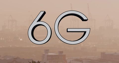 6g technology in urban cityscape