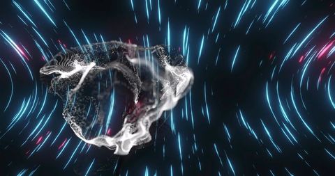 Futuristic Light Trails and Dynamic Wave Patterns on Black Background - Download Free Stock Images Pikwizard.com