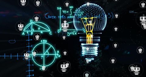 Innovative Technology with AI and Mathematical Equations - Download Free Stock Images Pikwizard.com