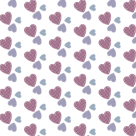 seamless pattern of purple and blue hearts on transparent background - Download Free Stock Videos Pikwizard.com