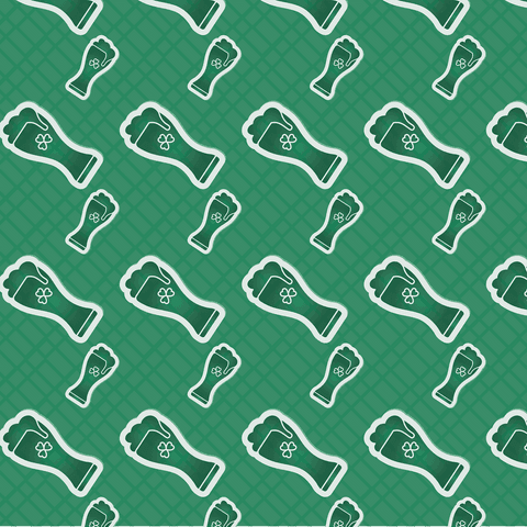 Green Beer Glasses With Clover Pattern Transparent Design - Download Free Stock Videos Pikwizard.com