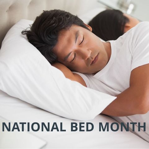 Peaceful Sleep During National Bed Month - Download Free Stock Templates Pikwizard.com