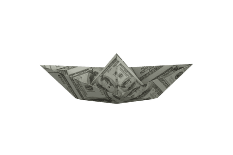 creative transparent origami boat made from dollar bill - Download Free Stock Videos Pikwizard.com