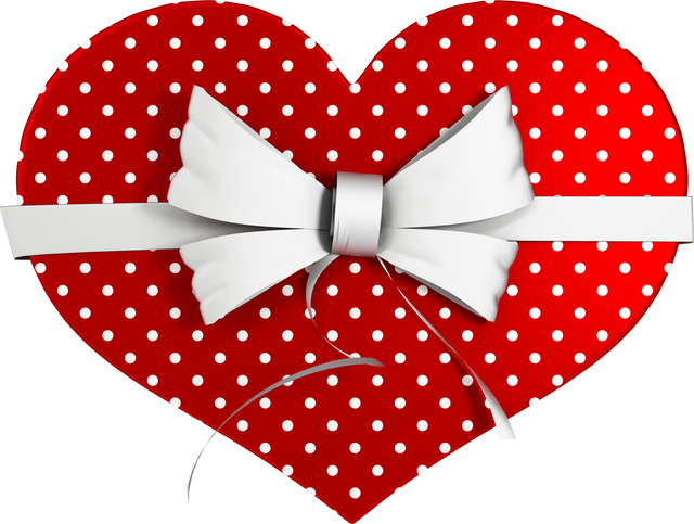 Transparent Red Heart Gift Box with White Polka Dots and Bow, Valentine’s Day Illustration - Download Free Stock Videos Pikwizard.com