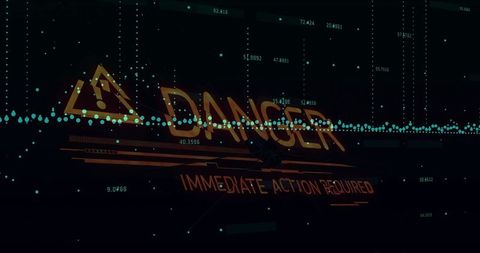 Interface alarm: prompt action required, cybersecurity threat