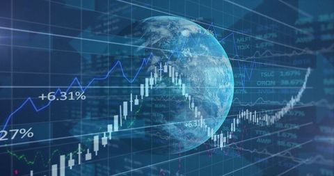 Global Financial Dashboard with Earth and Stock Market Data