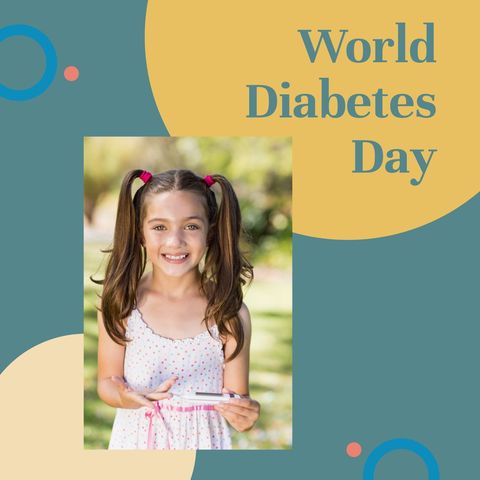 Young Girl Holding Insulin Pen for World Diabetes Day Awareness - Download Free Stock Templates Pikwizard.com