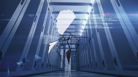 Conceptual Data Overlay in High-Tech Server Room