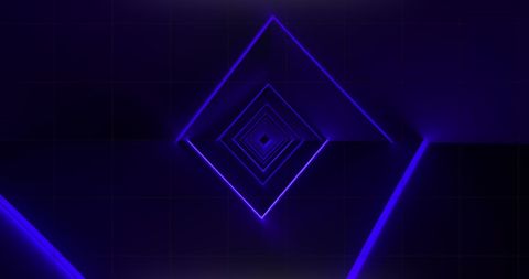 Abstract Blue Neon Geometric Light Pattern Digital Background - Download Free Stock Images Pikwizard.com