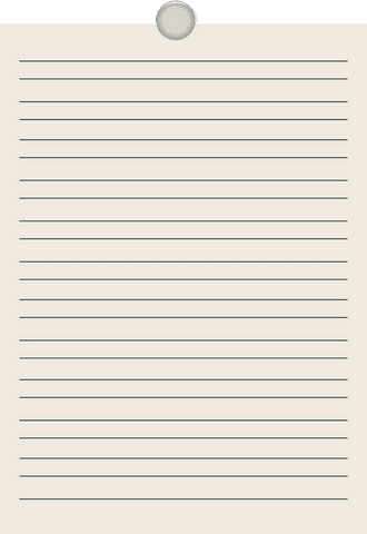 Transparent paper with clip isolated on clear background for branding