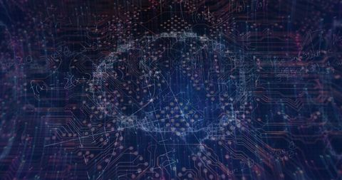 Digital Connections and Data Processing Interface Visualization - Download Free Stock Images Pikwizard.com