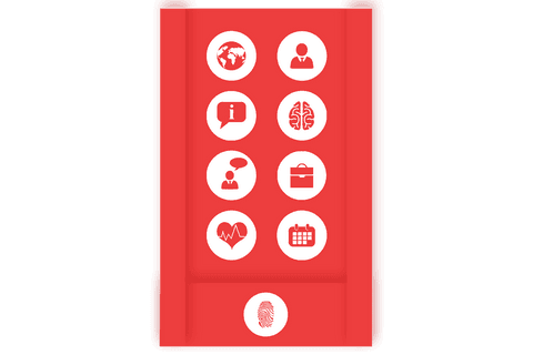 transparent digital interface with futuristic icons - Download Free Stock Videos Pikwizard.com
