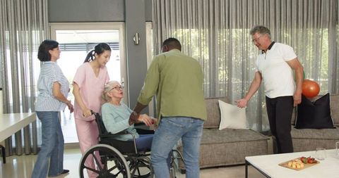 Warm Welcome to Physiotherapy Center with Diverse Care Team