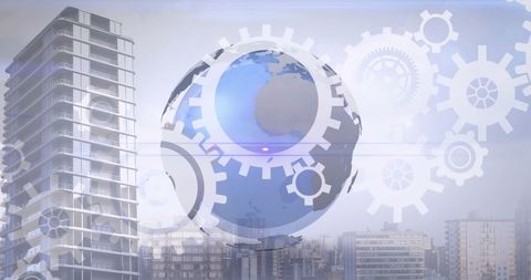 Digital Transformation in Urban Business Environment - Download Free Stock Images Pikwizard.com