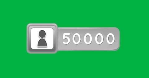 Social Media User Milestone Reaching 50000 Followers - Download Free Stock Images Pikwizard.com