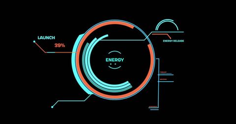 Futuristic Data Processing Interface with Sci-Fi Energy Display - Download Free Stock Images Pikwizard.com