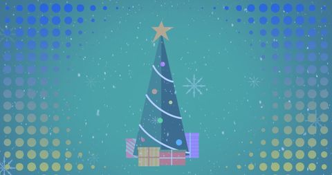 abstract holiday background with christmas tree and gifts - Download Free Stock Images Pikwizard.com