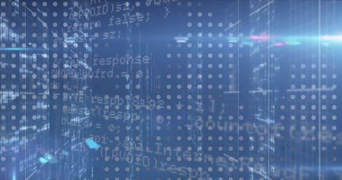 Digital Data Processing on Dynamic Blue Interface - Download Free Stock Images Pikwizard.com