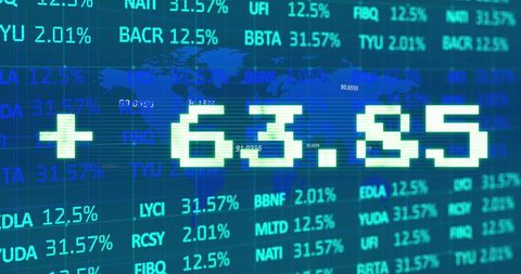 Digital Stock Market Growth on Blue Financial Display - Download Free Stock Images Pikwizard.com