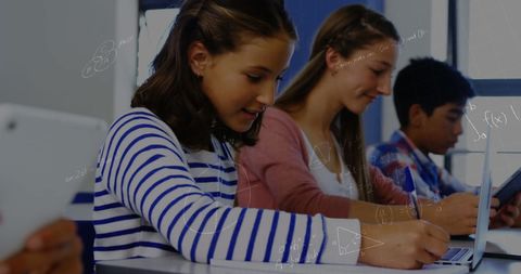 Students Learning Mathematics in Modern Classroom Setting