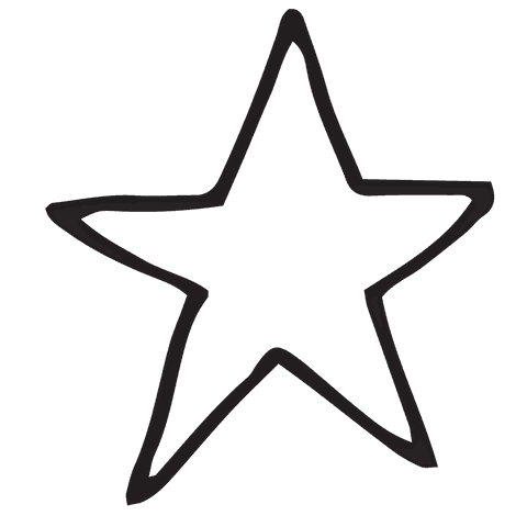 hand-drawn transparent star shape icon in black - Download Free Stock Videos Pikwizard.com