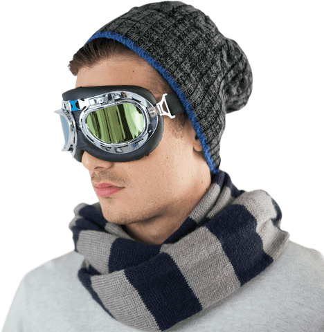 stylish caucasian man wearing ski goggles on transparent background - Download Free Stock Videos Pikwizard.com