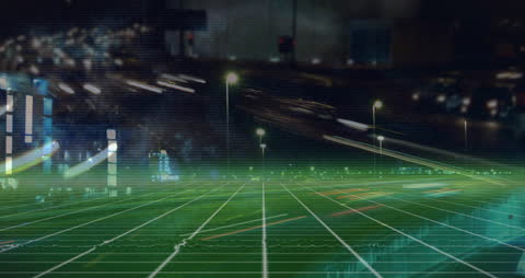 Futuristic Particle Animation with Digital Grid Overlay