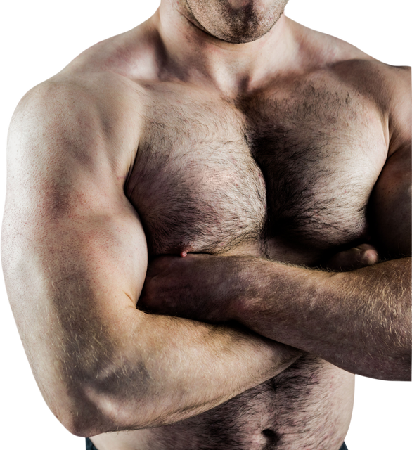 Muscular Bodybuilder with Arms Crossed Transparent Background - Download Free Stock Videos Pikwizard.com