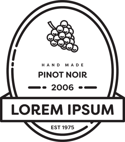 transparent grape label for pinot noir wine - Download Free Stock Videos Pikwizard.com