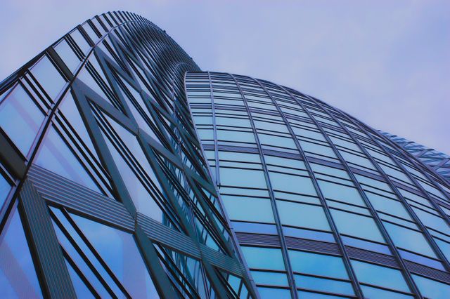Futuristic Glass and Steel Skyscraper Architecture Close-up - Download Free Stock Photos Pikwizard.com
