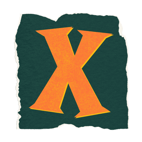 transparent uppercase x on torn textured paper with yellow shadow - Download Free Stock Videos Pikwizard.com