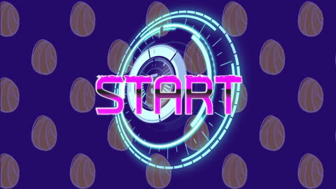 Futuristic Interface Start Button Animation