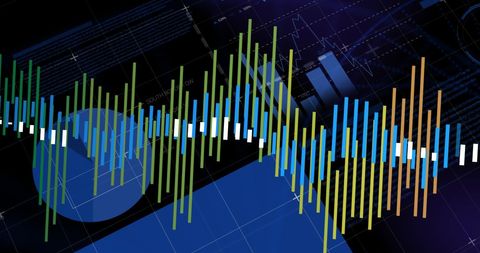 Dynamic Bars Overlapping Graph in Financial Analysis - Download Free Stock Images Pikwizard.com
