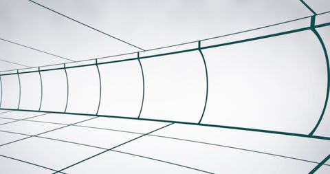 Futuristic Abstract Digital Tunnel in Motion