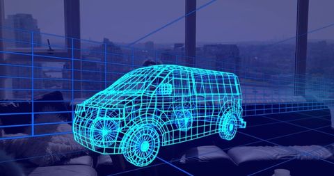 Virtual reality van design in modern living space