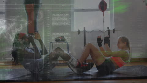Dynamic Fitness Duo With an Augmented Reality Effect