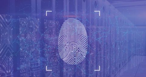fingerprint recognition technology in cybersecurity concept - Download Free Stock Images Pikwizard.com