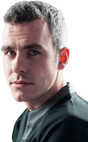 Transparent Rugged Male Rugby Player Portrait Close-Up